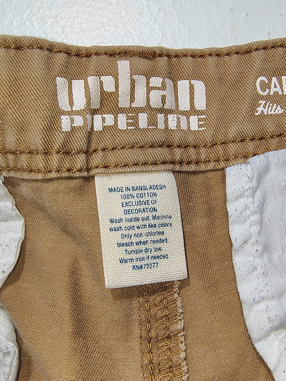 Urban Pipeline Cargo Shorts Men Size 38 Tan Thick Cotton Utility Outdoor - Picture 6 of 11